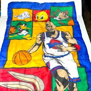 Vintage1996 Space Jams Childrens Sleeping Bag! Micheal Jordon Bugs Bunny EUC